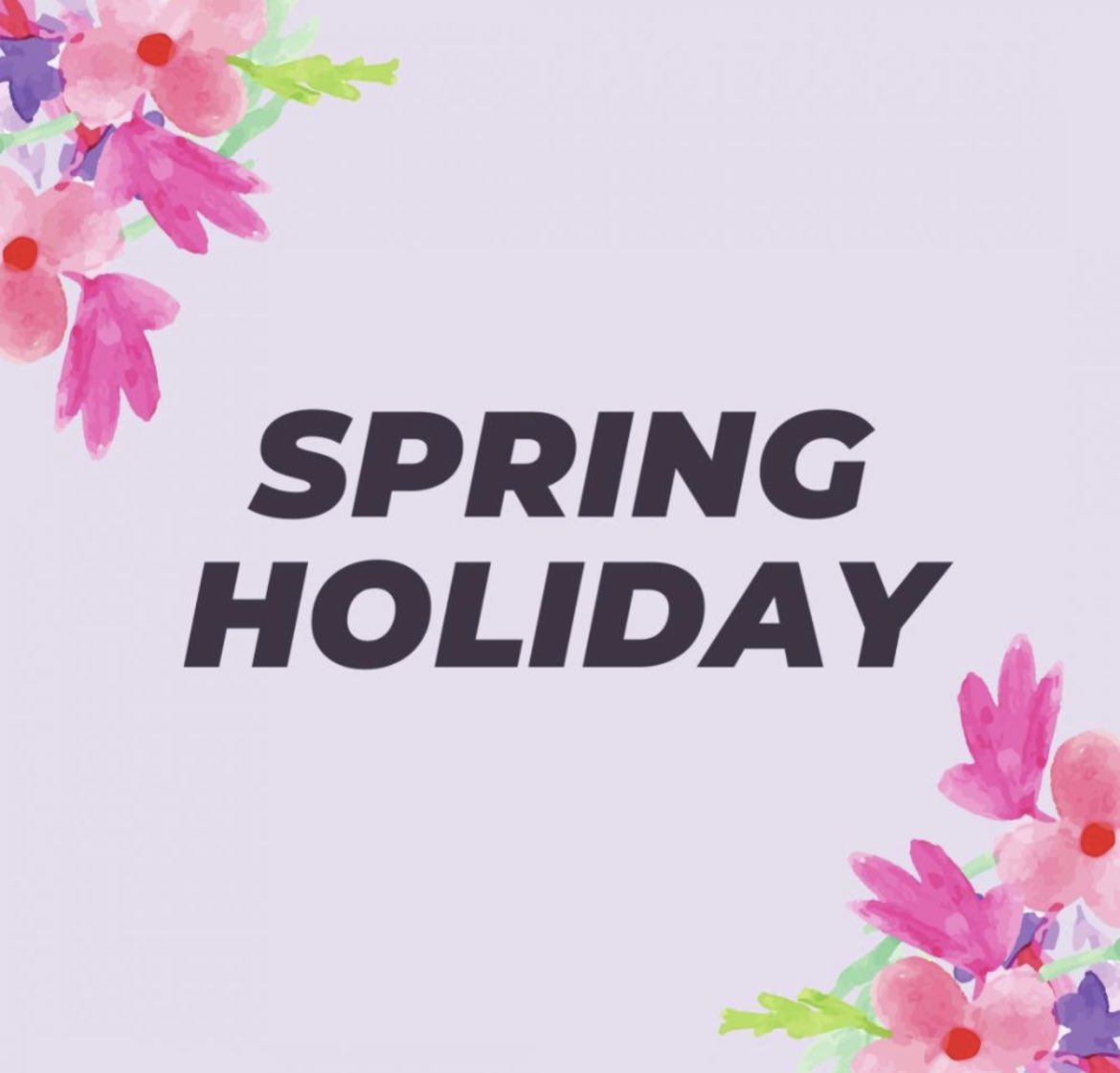 HerreraHuskies's tweet image. There is no school tomorrow, April 21st for a Spring Holiday. Classes will resume on Monday, April 24th. #SpringHoliday #HappyFriday #NoSchool