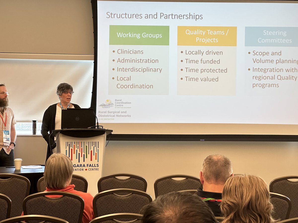 RCC_bc's tweet photo. The Rural Surgical and Obstetrical Networks (RSON) team, presenting at @SRPCanada. Learn more how this BC initiative supports and enhances the delivery of quality healthcare. #RSON #RR2023
https://t.co/MOwAp2viJT https://t.co/kJXmZw8oUr