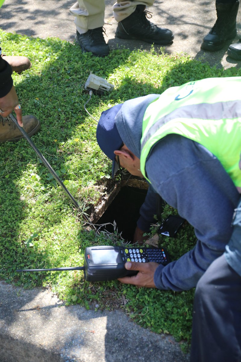 RichmondDPU's tweet photo. #DPUTwitterTakeover: After that, we locate and analyze the equipment. Then we compare data collected directly from the equipment to the reading on our handheld devices for practice. https://t.co/YaarmQ2Aiv