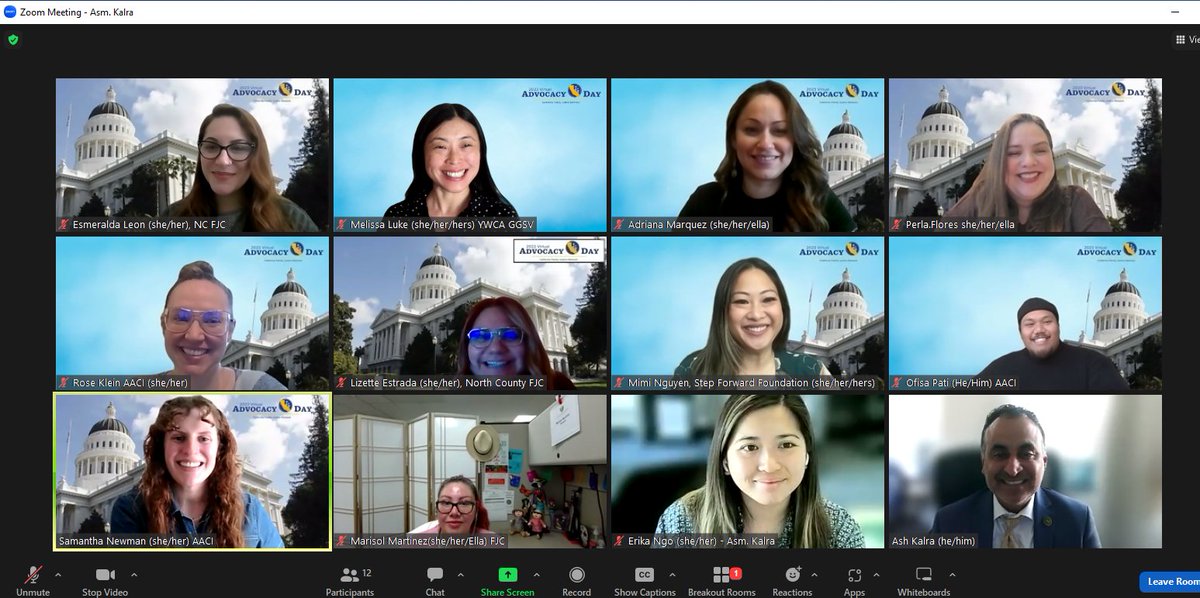 YourYwca's tweet photo. Proud to meet with @Ash_Kalra and Legislative Director Erika Ngo on #CFJNAdvocacyDay to talk about protections and services for survivors. 
#FamilyJusticeCenters #DomesticViolenceAwarness #FamilyJusticeSystem #ProtectSurvivors #AdvocateForKids #KidSurvivors
@CAFamilyJustice https://t.co/GYCCEkLUqN