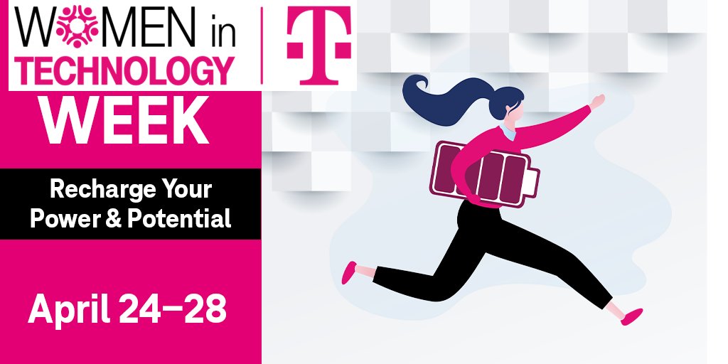 April 24th kicks off the 3rd annual #WiTWeek2023 at @TMobile aimed to empower & inspire our current and next gen of #WomenInTech to #RechargeYourPowerAndPotential @tmobilecareers #genderdiversity #genderequity