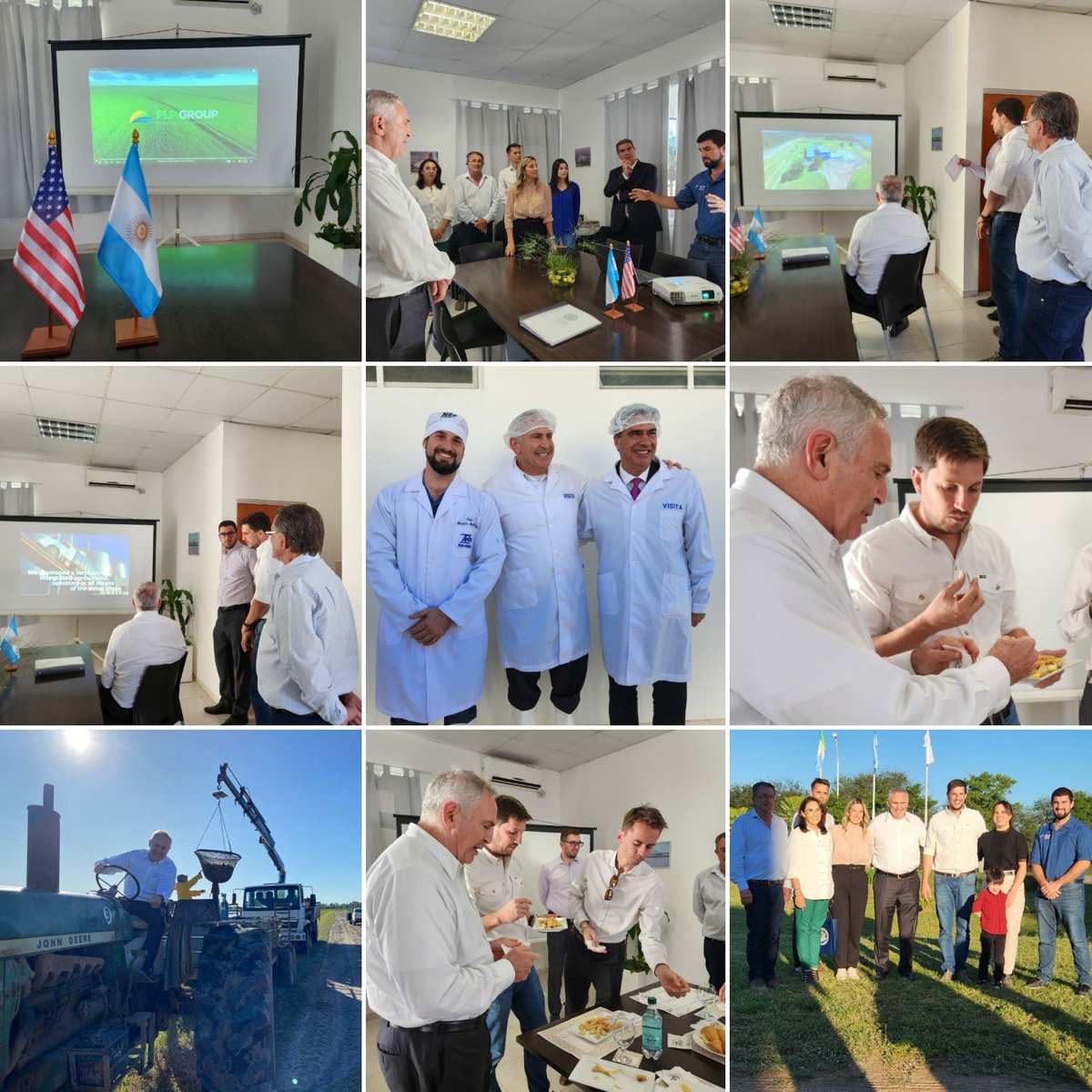 Hoy visitaron nuestras instalaciones el embajador de Estados Unidos <a href="/USAmbassadorARG/">Embajador Peter Lamelas</a>, el gobernador de Chaco <a href="/jmcapitanich/">Jorge Capitanich</a> y funcionarios de <a href="/SenasaAR/">Senasa Argentina</a>. Compartimos una presentación de nuestros proyectos, productos y un momento muy agradable junto a los directivos de la empresa.
