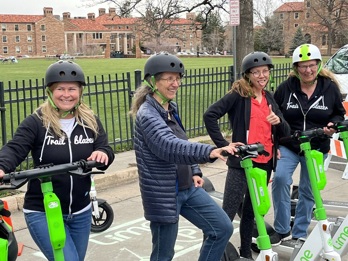 Lime e-scooter demos today 4/20 @cuboulder 9a-2p. South side of Farrand Field. Then Thurs at UMC 2:30-4:30p. #ridegreen #cucommute #culife