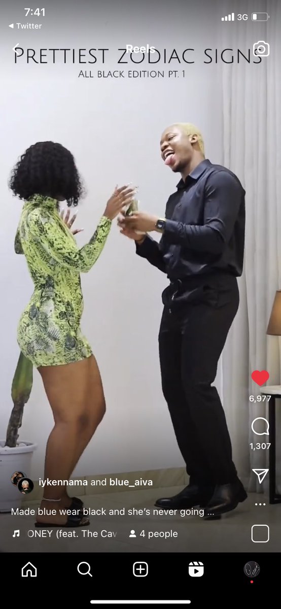 The IG reel by Iyke and Blue Aiva choke🔥🔥🔥🔥….. I’m watching it for the 100th time, who go hold me bayi 😩😩😩…..

BLUE AIVA THE FOCUS 
OPERATION 23 CHALLENGE 
#BlueAivaTheBrand