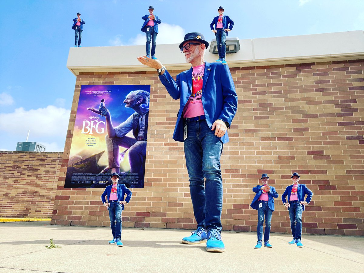 A possible left-handed compliment from a fifth grader, "you remind me of the giant from BFG." Any conversation starter is a "win" with fifth graders.