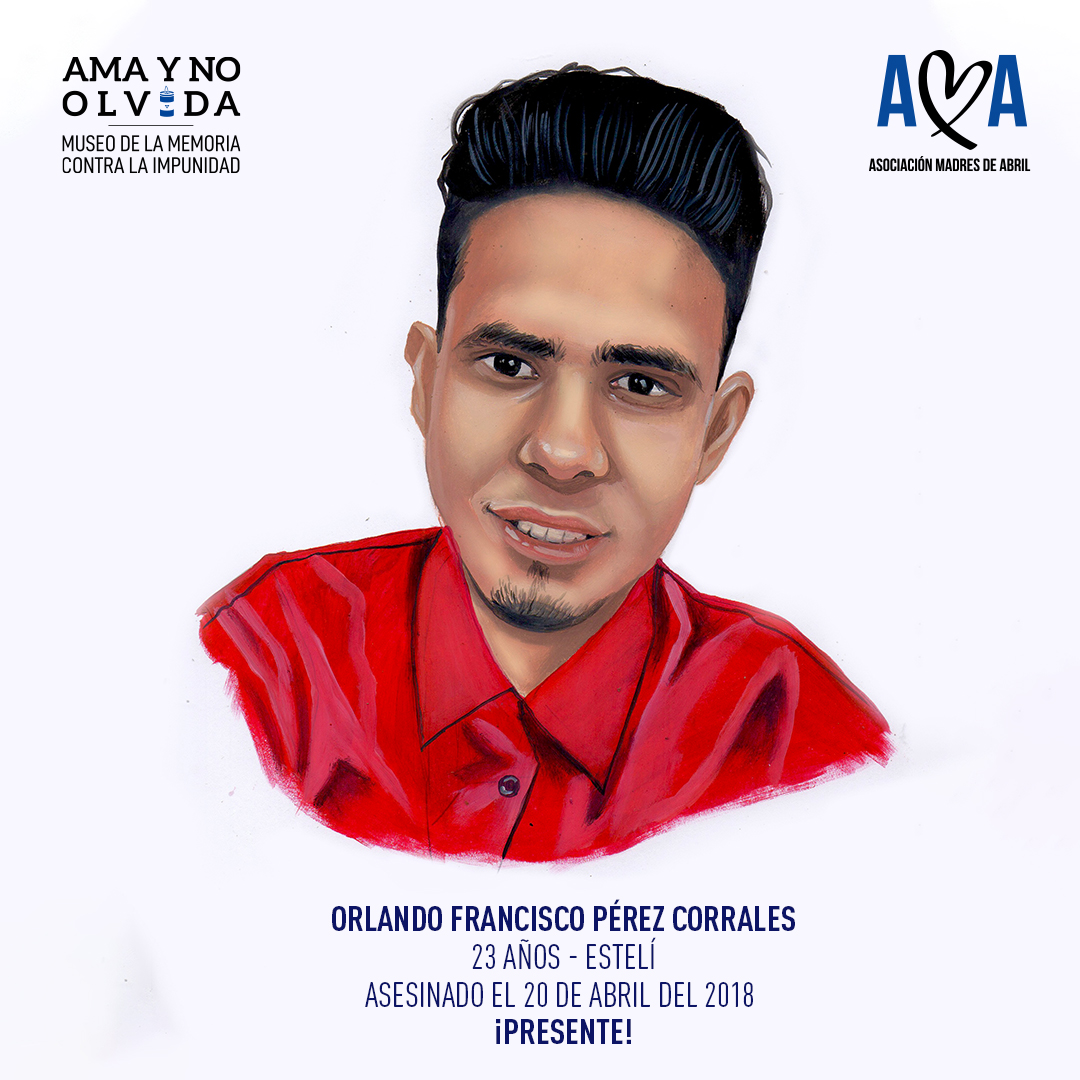 MadresDeAbril's tweet photo. 💙🖤 “Él ya no puede gritar gol, su muerte sigue en la impunidad”💙🖤  Orlando Francisco Pérez Corrales, de 23 años, cursaba el quinto año de Ingeniería en Energías Renovables. https://t.co/U7JXaCLFmh