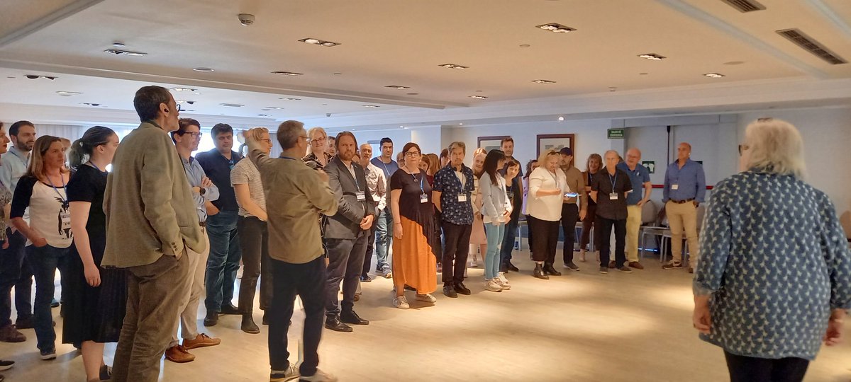 EUFAMI's tweet photo. In the spirit of Prospect, a training based on everyone up on their feet, moving around and sharing their personal stories....Madrid, Spain https://t.co/jGL60IpUsT