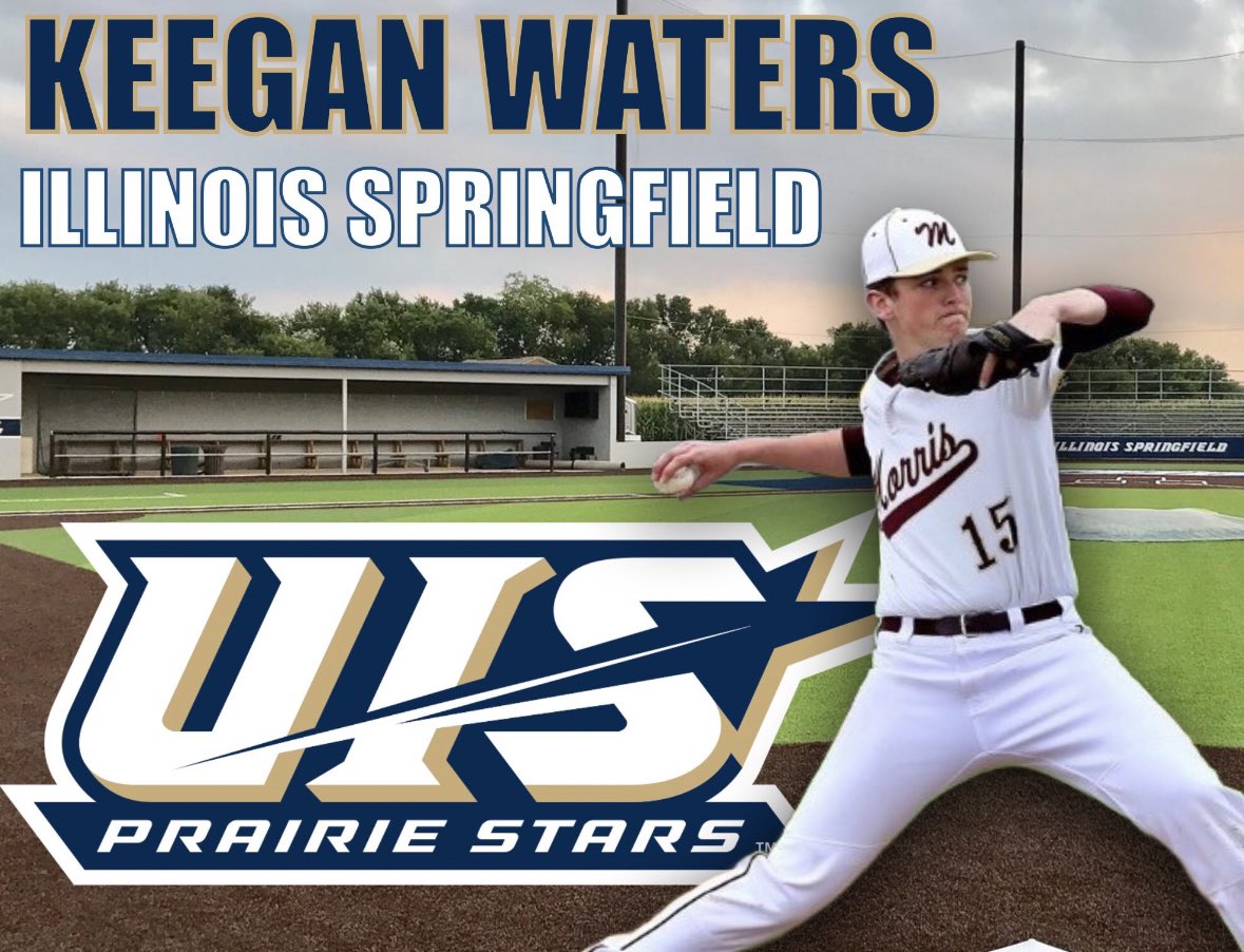 KeeganWaters6's tweet photo. Extremely excited to announce my commitment to The University of Illinois-Springfield! Couldn’t have done it without my family, friends, and coaches being there for me every step of the way. 
@ryancopelandUIS @Baseball_UIS @CoachKsAcademy @jukoachk @RhinoBaseball https://t.co/9VHdpJhbfE