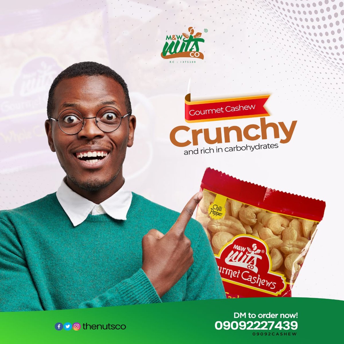 TheNutsCo's tweet photo. Gourmet cashew is Rich in Carbohydrates, boosting your energy all day long.
Try out gourmet cashew nuts to stay energized.
#gourmetcashewlocatedinlagos #energyboostersnack #bestsnackplug #allyouneedinasnack https://t.co/jAlQyhWx9f