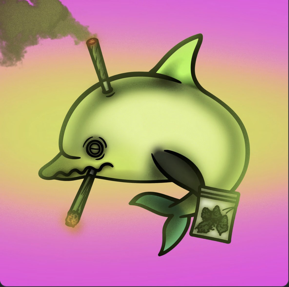 Happy 420 twitter👀

In honor of this iconic day we’re giving away this ripped dolphin in our discord, join to learn more🐳

Anyone else celebrating like him?