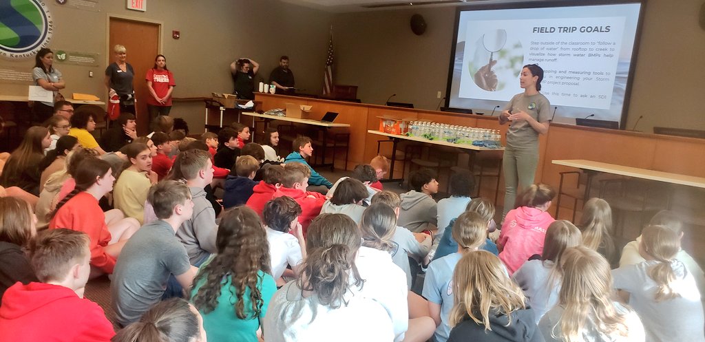 ATaphouse22's tweet image. What a great experience at @SanitationDist1 today with the 7th grade @BHSSeminar Ss. They looked at ways to deal with storm water on campus such as rooftop vegetation, permeable pavement, retention ponds, etc. #EDGEchallenge #environmentalengineering