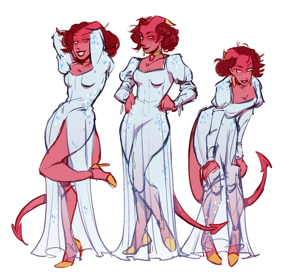 my dnd players went on a glorified quest to get queen bee a new dress (giant spider was involved)