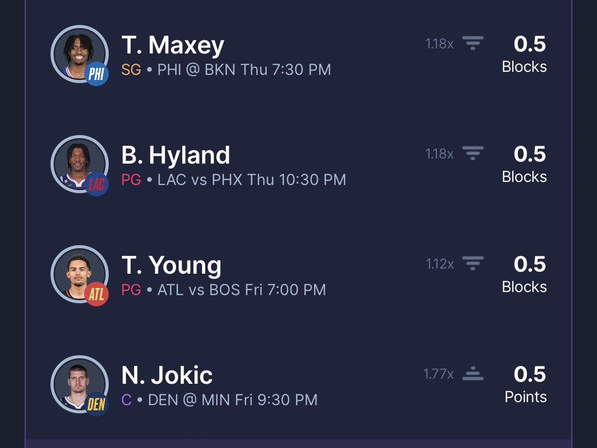 xotic_ty's tweet photo. 4/20 Sale lol🔥🔥🔥 @SleeperPicksHQ  Let me Roll up some picks and blaze it ! This what I’m running with the Jokic Discount make sure to use my code if your new Join Picks and get a $100 deposit match when you make your first deposit RF-PicksByTy

https://t.co/6aADaqJc9O https://t.co/yey2Wb3Fvv