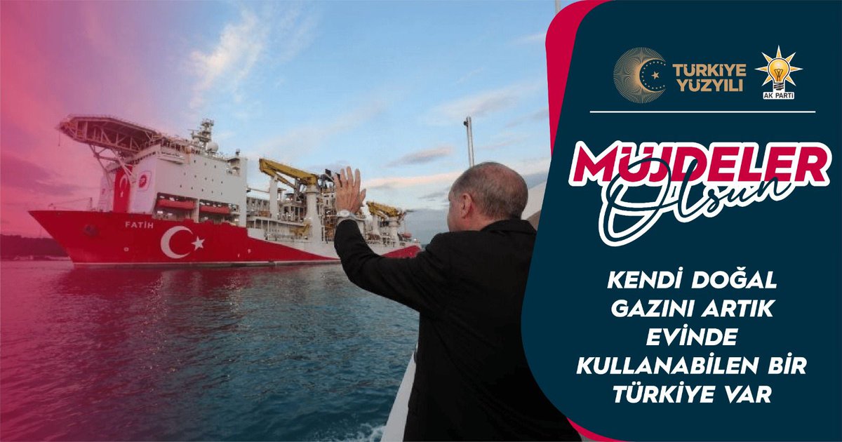 btugen12's tweet photo. Karadeniz doğal gazımız bugün milletimizin kullanımına sunuluyor. 
Türkiye Yüzyılı başlıyor. 🇹🇷🇹🇷
Ülkemize ve milletimize hayırlı olsun!
#MüjdelerOlsun https://t.co/02dWRatw6S