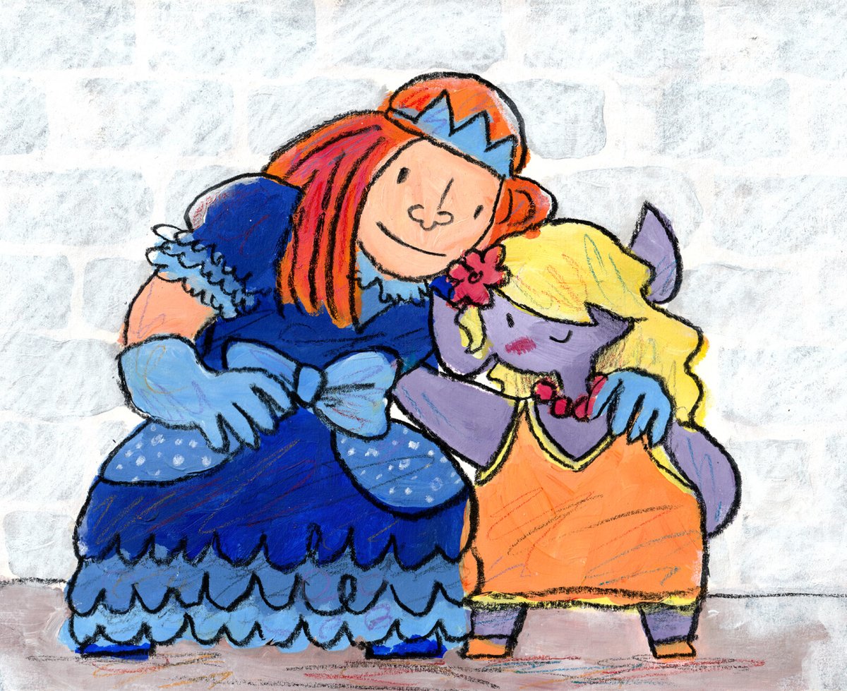 I don't think I ever posted this little illustration within an illustration from the new book. I got a little bit emotional when I drew it 🥲 My girls....

Might get this framed