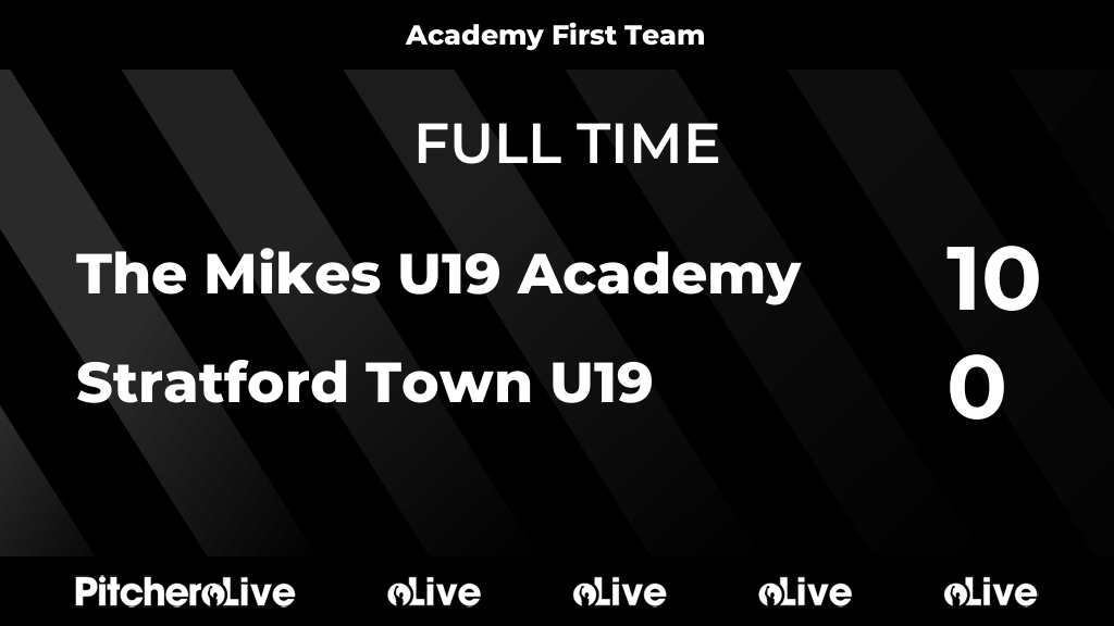 themikesfc's tweet photo. FULL TIME: The Mikes U19 Academy 10 - 0 Stratford Town U19
#THESTR #Pitchero
https://t.co/wVPsSwTpxM https://t.co/dxUCp505YH