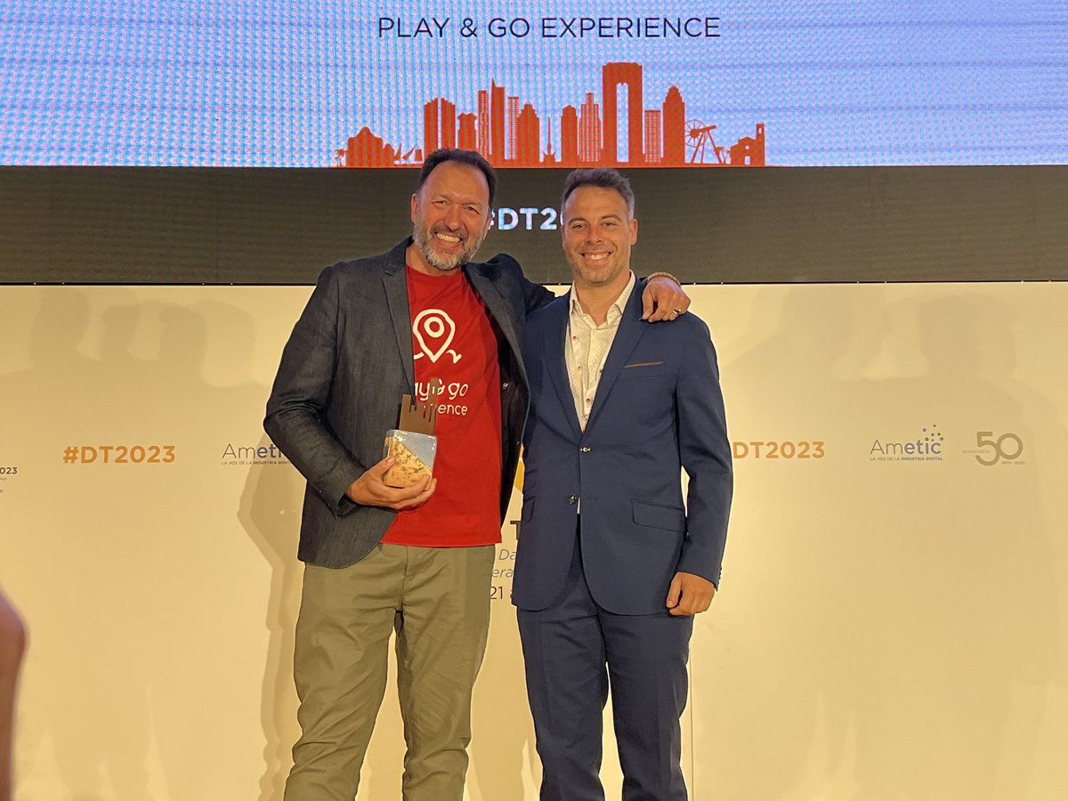 🏆Premio Digital Tourist 2023 #DT2023

🔷Organiza <a href="/AMETIC_es/">AMETIC</a>

🚩Categoría Mejora de la #Accesibilidad Universal Turística

👏🏼Enhorabuena a Play &amp; Go Experience <a href="/playgoxp/">Play&go experience</a>

➡️Proyecto: Park Güell visita inclusiva #ParkGüell

👉🏼En directo aquí ametic.es/evento/digital…