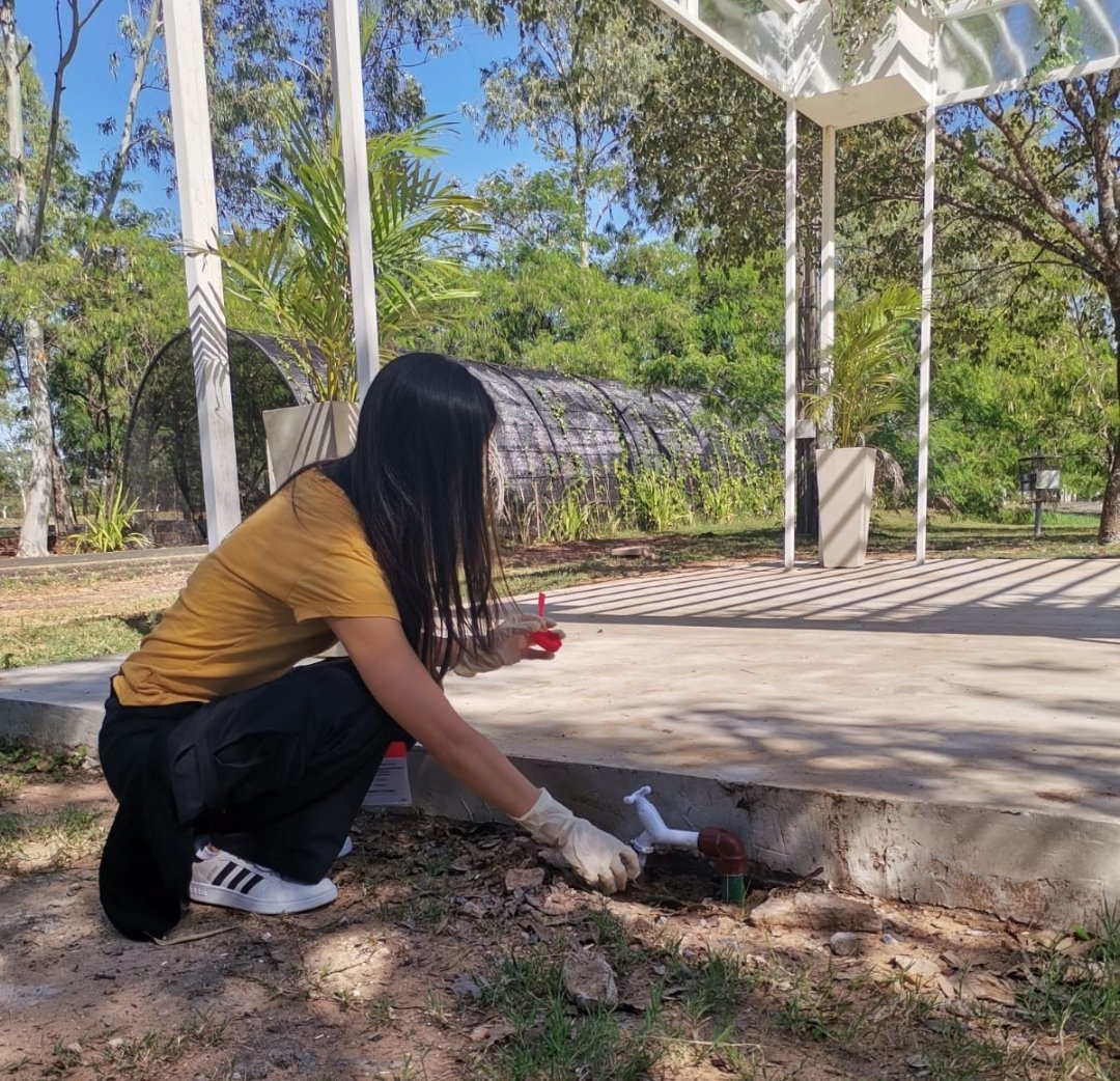 msolhaim's tweet photo. Some adventure in #GenEpiParaguay23! Students excited sampling different water sources in Ñu Guasu park using @EpiCollect, to solve a mysterious made up outbreak! @eventsWCS https://t.co/QdTi5IoI3P