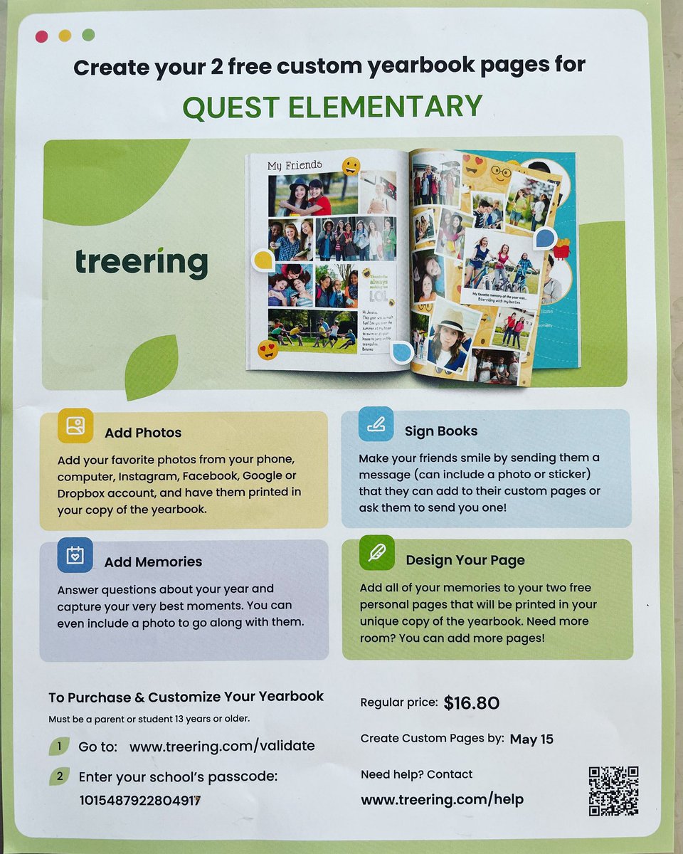 QuestPTSO's tweet photo. Order yearbooks AND add custom pages by May 15th!!

https://t.co/B0TMNClURB https://t.co/HwWGHwsiYs