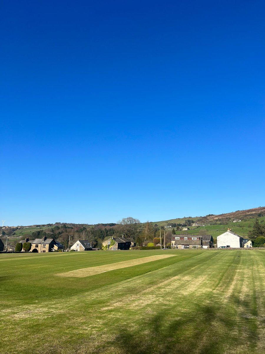 Massive thank you to Jow, Ken, Angela and everyone who has helped get the ground looking this good despite the torrential last few months. ☔️

The 1st XI host <a href="/sowerbybridgecc/">Sowerby Bridge CC</a> here Saturday.

🐂🏏