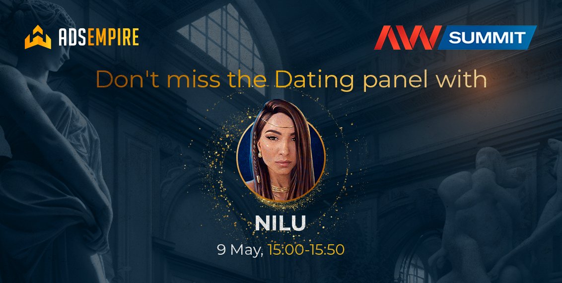 AdsempireAgency's tweet photo. Join the panel where advertisers & traffic providers, together with our Head of BD&PR Nilu Yusupova will discuss how to make dating profitable. When: 9.05 15:00 - 15:50
Location: Second stage. See you at AWSummit!#awssummit #AWSummit2023 #affiliatemeetup #affiliateconference2023 https://t.co/2aG96mnwGr