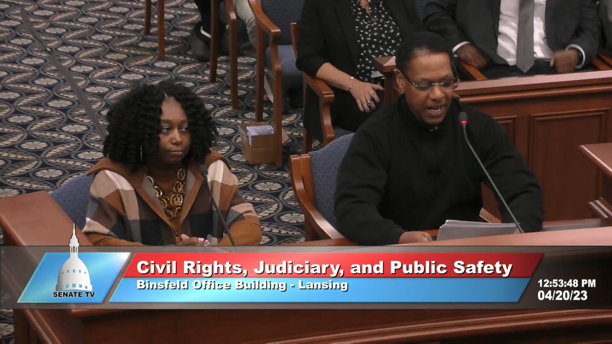 Powerful testimony from @safeandjustmi's Ronnie Waters:
'When they sentenced me to life without parole, they were saying I was beyond change... At 17/18 it was impossible for me to grasp what that really meant. Everyone was young once. Everyone makes mistakes.'

#EndJLWOP #mileg