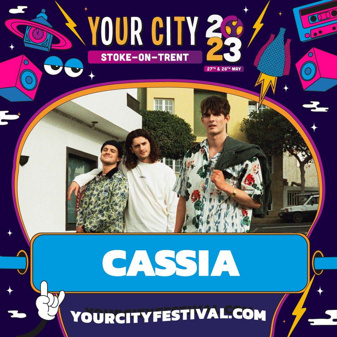 The Macclesfield indie/rock legends <a href="/wearecassia/">Cassia</a> are performing their anthemic tropical set at <a href="/SugarmillStoke/">The Sugarmill</a> on Sun 28th May as one of our headlines for #YC23 🍹 check out their latest single 'Confidence' 🤯

What a way to kick start your summer ☀️

🎟️ seetickets.com/tour/your-city…