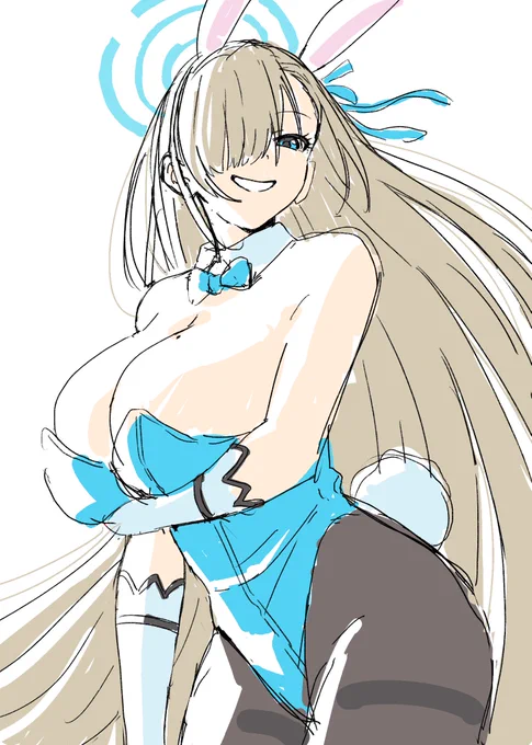 アスナちゃん息抜き落書き #ブルアカ 