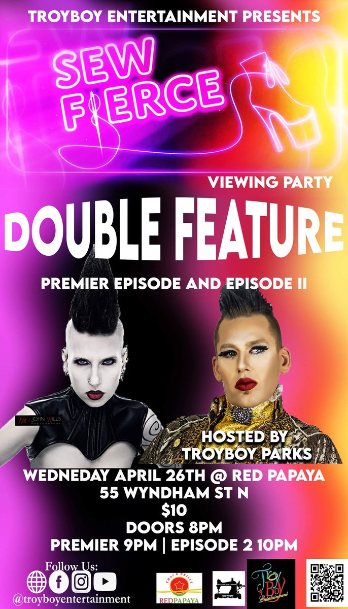 Madame_Absinthe's tweet photo. π₯Tonight!π₯
If you are in the area come to the Red Papaya in Guelph for the first viewing party with the fabulous @YourTroyBoy!
#SewFierce #TroyBoyParks #MissE #RedPapayaGuelph #DowntownGuelph #Guelph #ViewingParty #Drag @DowntownGuelph #DragDesigner #outTV #DesignCompetition https://t.co/g4toHIpdpw