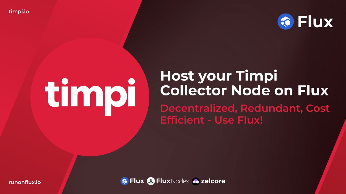 RunOnFlux's tweet image. We are excited to share that #Timpi collector nodes are now running on $Flux Cloud 🔥

Support @Timpi_TheNewWay with decentralized #Web3 infrastructure and deploy your Timpi node via the #Flux marketplace 👉 home.runonflux.io/apps/marketpla… 

Simple guide: fluxofficial.medium.com/host-your-timp…