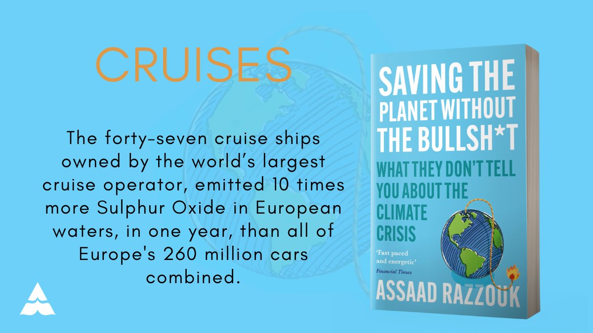 RT @AtlanticBooks Let's deep dive into the environmental impact of cruises 🚢

Arm yourselves with more climate knowledge in #SavingThePlanetBook @AssaadRazzouk - out in paperback this June 🌎

Amazon:
https://t.co/75hjcsspTv

Waterstones:
https://t.co/RYjQQSlOhT
