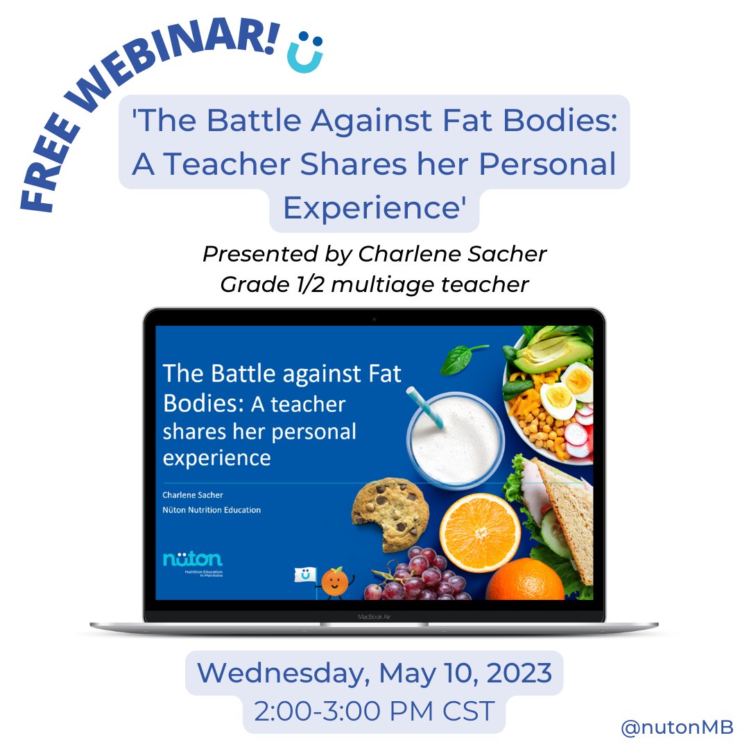 teachnutrMB's tweet photo. We are SO excited about this one! 🤩Join our free webinar titled: 'The Battle Against Fat Bodies: A Teacher Shares her Personal Experience' Register here: https://t.co/Q3g5KWLEdY https://t.co/vu4aK0W6Hy