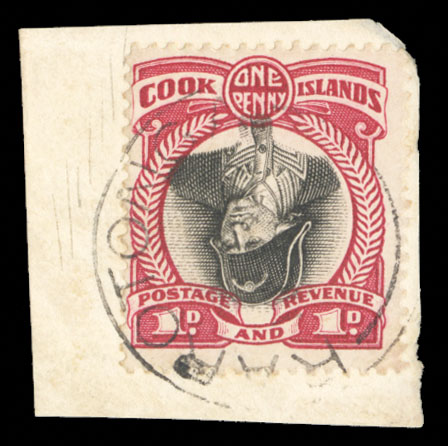 May 9-10 Auction Highlight: Lot 613 Cook Islands
1932 1d black &amp; lake, center inverted, canceled to order and tied on piece by Rarotonga cds, fine example of this rarity, with 2023 Royal certificate. Only five (!) reported
cherrystoneauctions.com
#philately