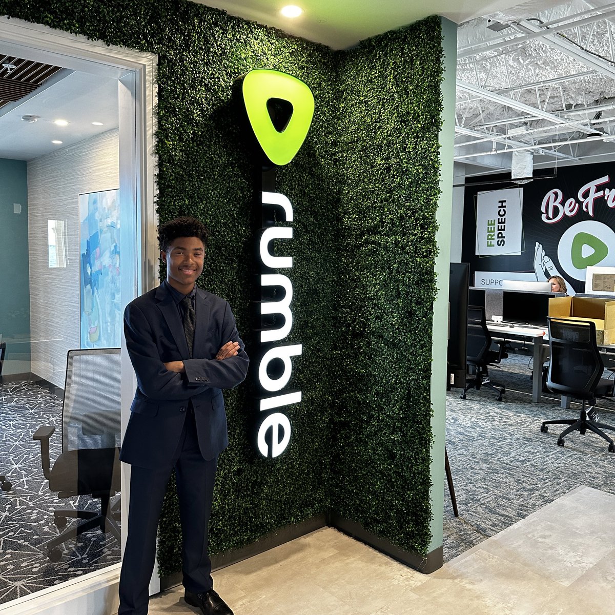 Chandler Crump on Twitter "I finally visited Rumble Headquarters today