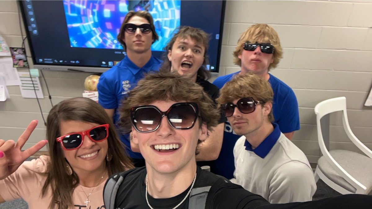 MrsGuynan's tweet image. Homeroom was a blast today! These guys really know how to pull off &quot;mom&quot; sunglasses and have a great time! Thanks for making my day! Mrs. Guynan sunglasses all around! #thesearethedays #justhavefun