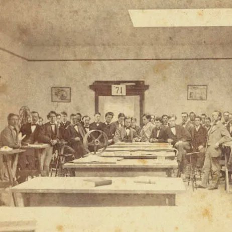 herreshoffmm's tweet photo. Ever wonder what it would have been like to be a student at MIT in the 1860s? Learn more: https://t.co/rCiru7MKUg 

📸 MIT drawing room, late 19th century; courtesy of the Boston Public Library digital archives 

#Herreshoff #MIT #SpecialStudent #BostonTech #CaptainNat https://t.co/ylTvTLYvvV