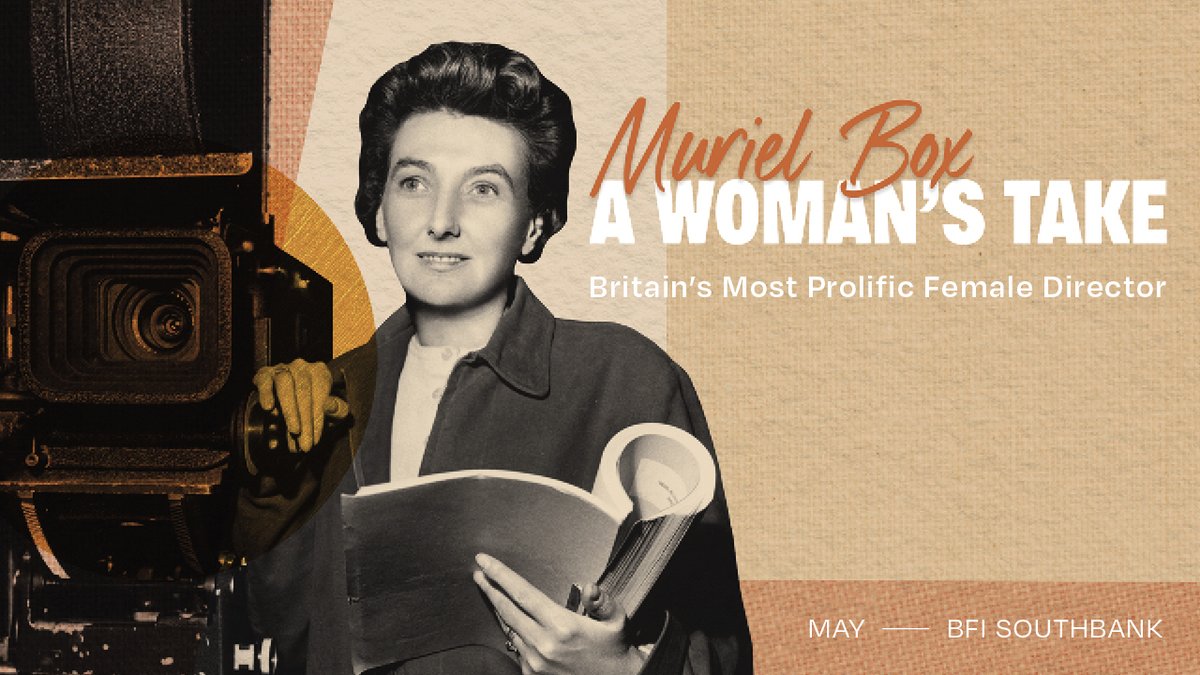 Muriel Box: A Woman’s Take season kicks off <a href="/BFI/">BFI</a> Southbank in a week! Running from 2-26 May this retrospective celebrates the work of the UK’s most prolific female filmmaker and the first woman to win an Oscar for Best Original Screenplay whatson.bfi.org.uk/Online/default…
