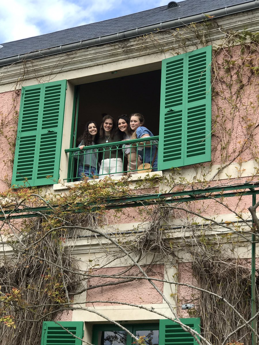 The group visited Giverny and Honfleur, great day despite the cold temps! Part 1