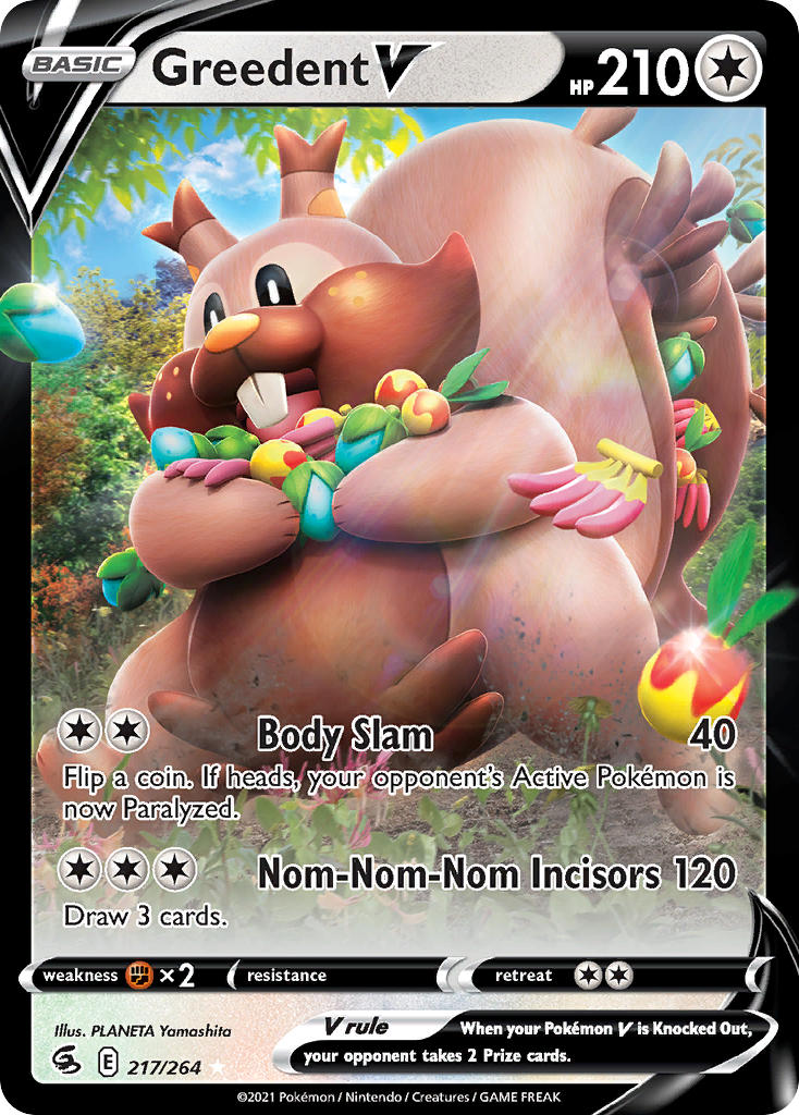 pokecardbot's tweet photo. Greedent V

217/264 — Fusion Strike
Market price: $0.82 https://t.co/62Ac0cDyE0