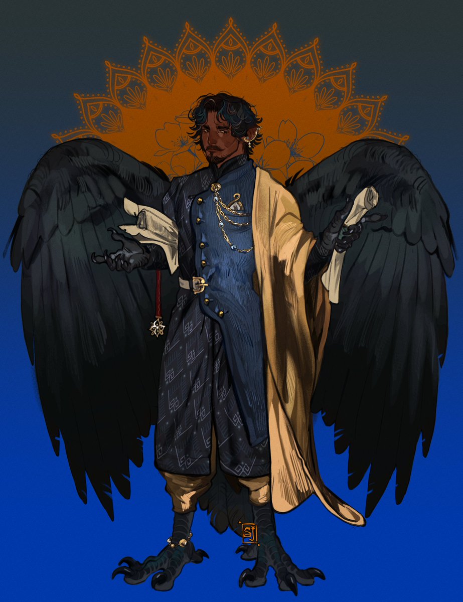 sebjir's tweet photo. Zahir 📜🪶

the royal advisor. an Élysian emissary undertaking an assignment in the Realm of the Drach

Zahir belongs to @cheesebeanmilk 💜 https://t.co/5eTdI9uHui