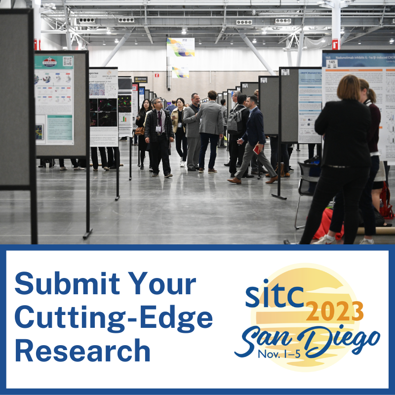 Submissions are NOW OPEN! Submit Your Hot New Research for SITC 2023! The deadline to submit research for Regular and Young Investigator Award Abstracts is 5 p.m. PDT on June 27, 2023. Learn more: sitcancer.org/2023/abstracts… #SITC23 #immunotherapy
