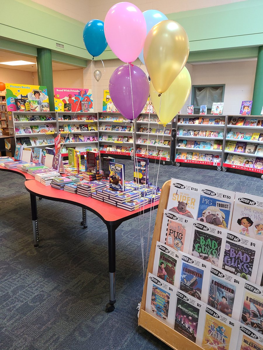 AlconaGlenLC's tweet photo. The book fair is ready to welcome families and community members!! Not only can you check out the fabulous availability of books, but you can also check out the grade 4 Lego Book Town Build they worked hard on! @AGESGryphons https://t.co/iJSGiVSvtf