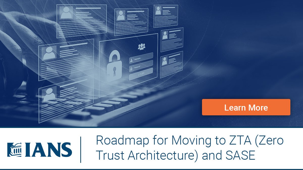 IANS_Security's tweet photo. Find guidance on how to begin your Zero Trust journey With ZTA and SASE. https://t.co/Yzwnuie5ic

#zerotrust #zerotruststrategy #sase #cybersecurity #riskmitigation #infosec #informationsecurity https://t.co/UWUxWf9wMD