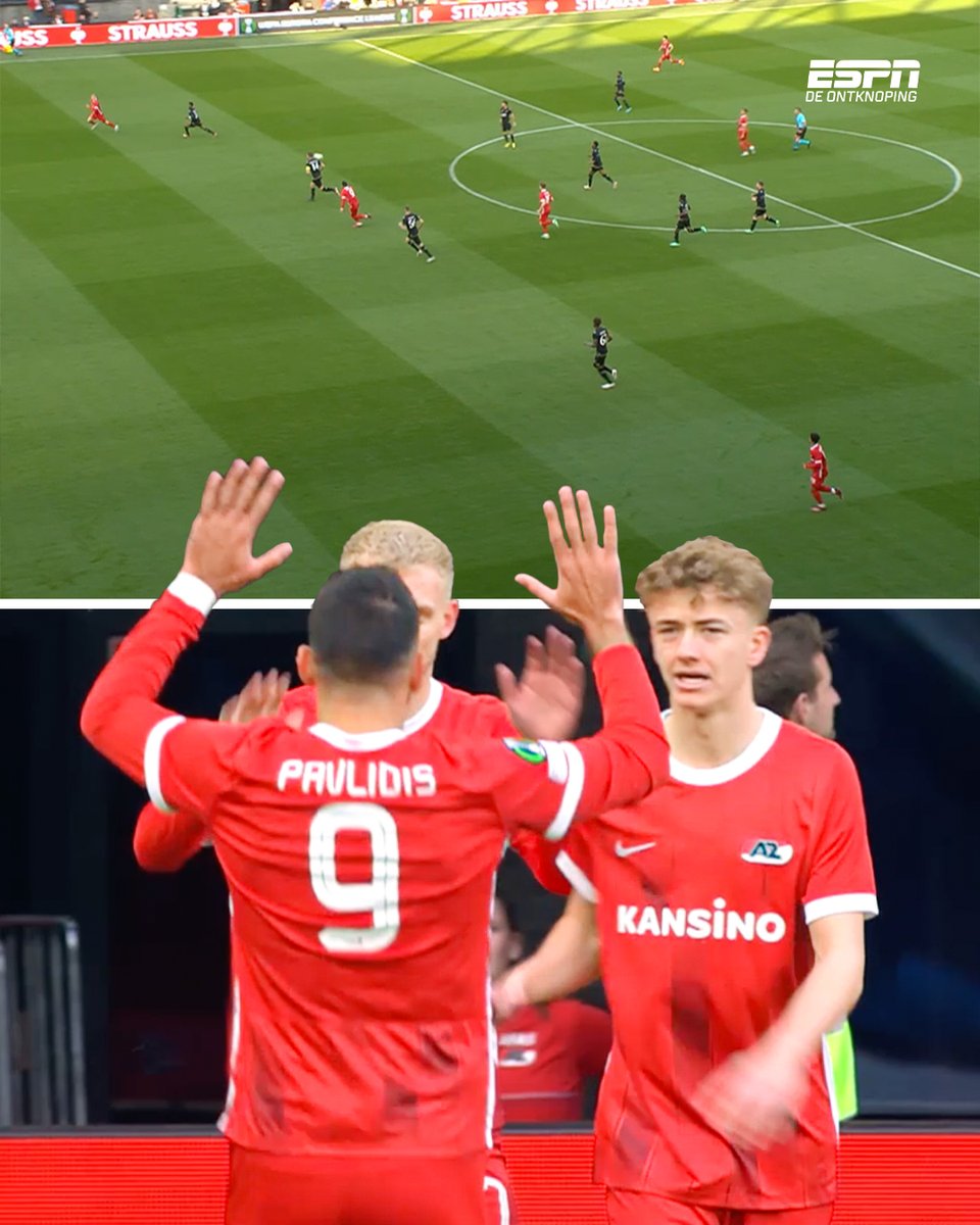 ESPNnl's tweet image. AZ heeft de 0-2 achterstand nu al weg weten te poetsen! 🤯🔥 

#azand