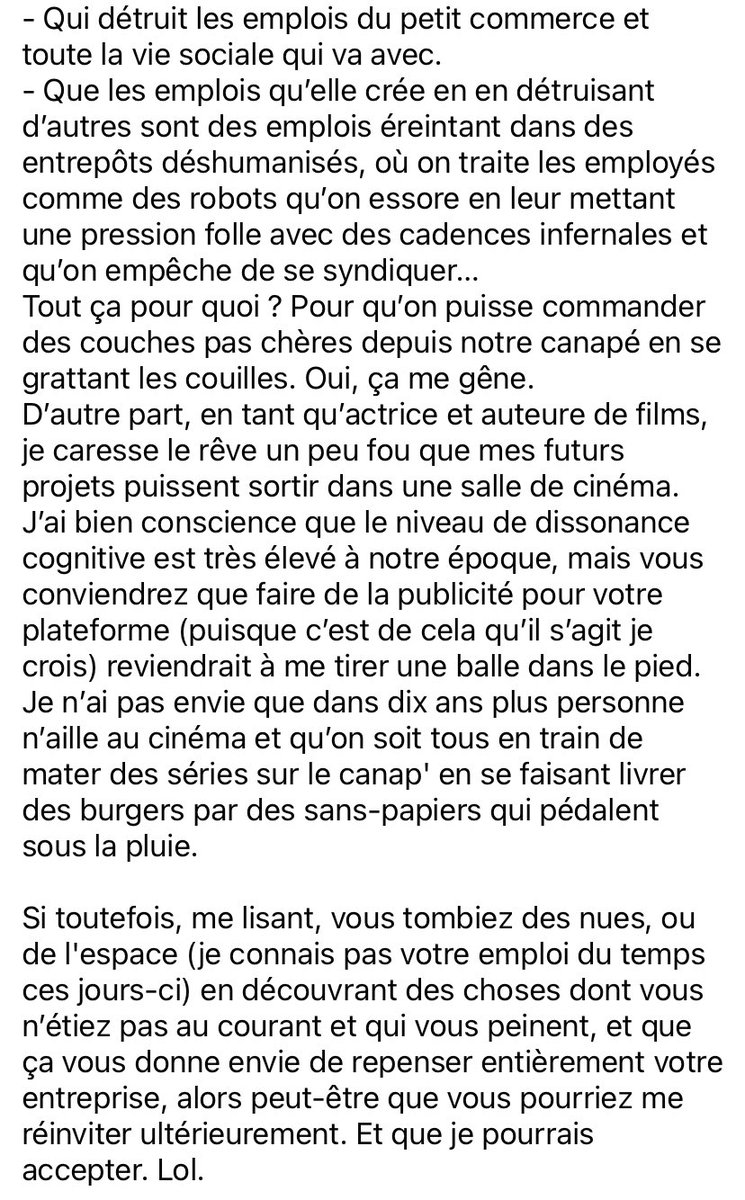 SachaNoko's tweet image. On n’est visiblement pas prêt de voir Blanche Gardin sur Amazon 😳