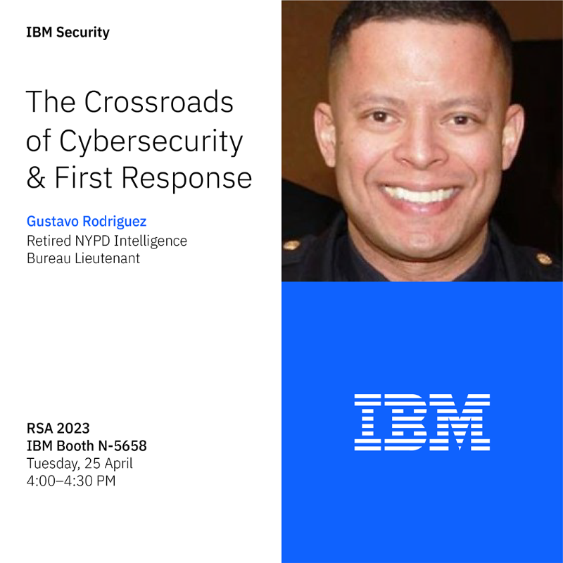 IBMSecurity's tweet photo. Next week at @RSAConference, IBM is unveiling new innovations to help accelerate threat detection and response.

Visit us at Booth N-5658 to learn more and hear cybersecurity experts discuss AI, incident response, and hacking. 👇🏾