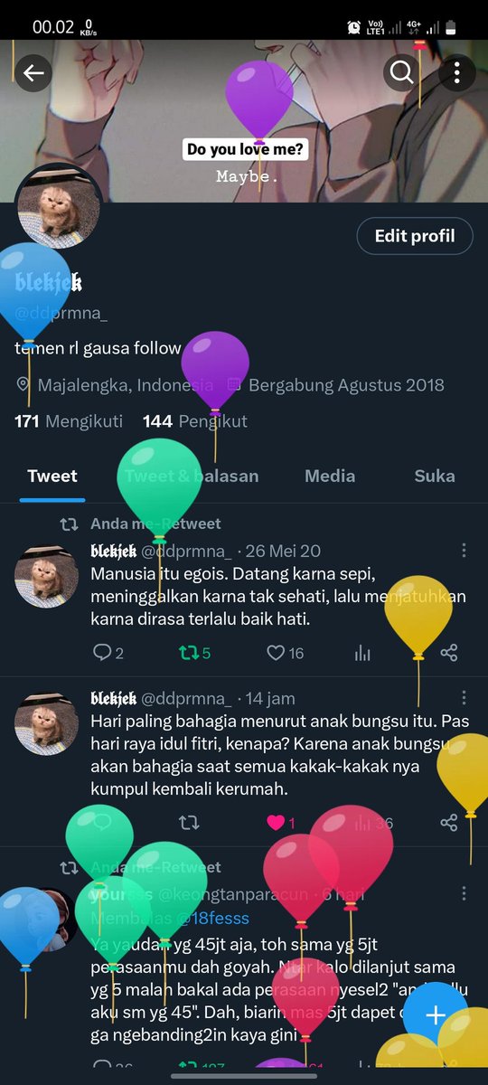 ddprmna_'s tweet photo. Wihhh ada balonnnnn 😬 https://t.co/80scEH5tfo