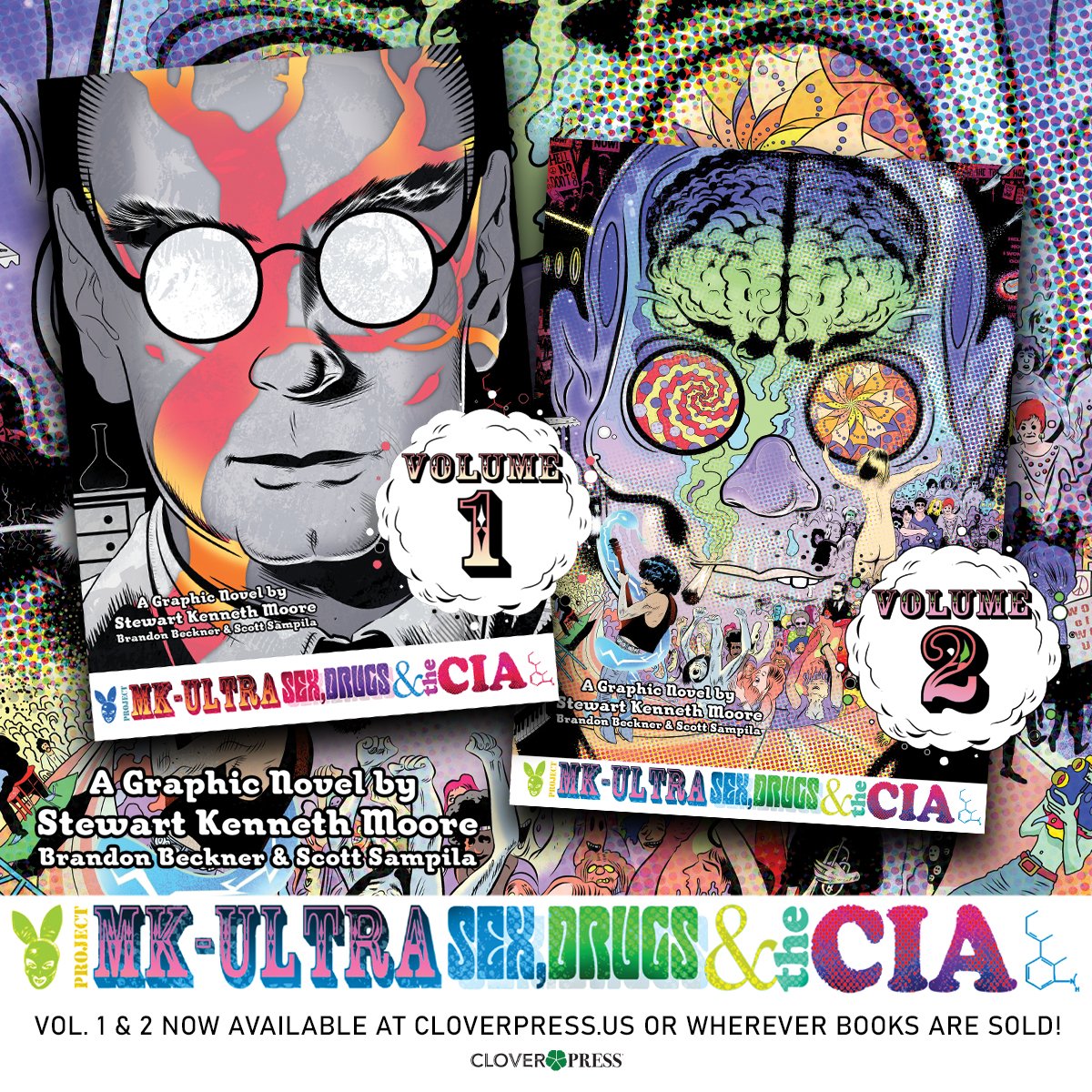 clover_press's tweet photo. Order Project MK-Ultra Vol. 1 and 2 and discover the mind-bending story behind the CIA's greatest secret! Order both volumes from https://t.co/3v364YQjRk!
#projectmkultra #mkultra #cia #governmentconspriacy #cloverpress https://t.co/DuhjqXtABm