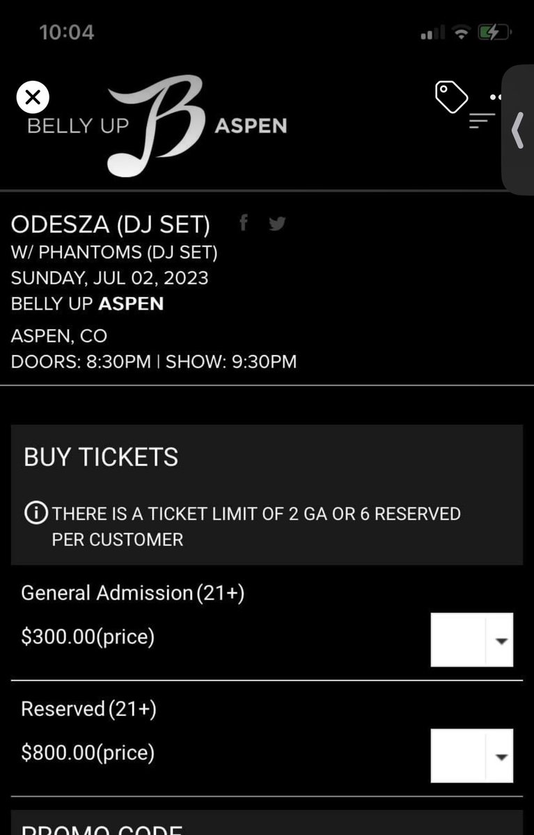 cvrlycami's tweet photo. You don’t care about your fans if you’re charging this much for a presale ticket. I don’t care what venue you’re at. @odesza https://t.co/DRukV3PgpX