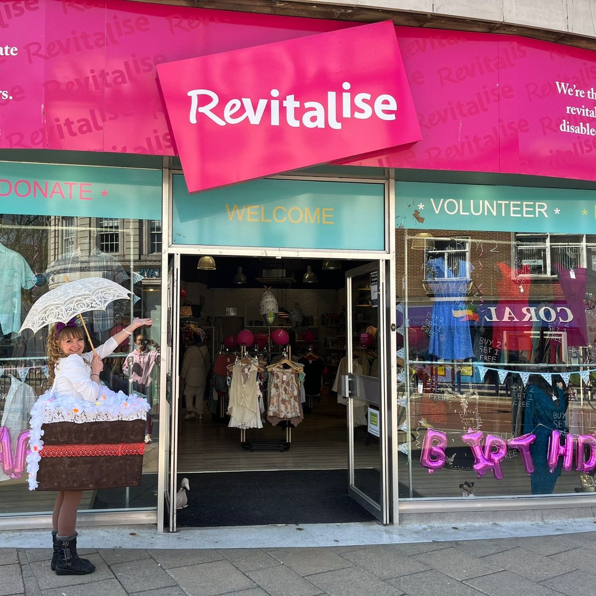 RevitaliseNow's tweet photo. A very happy birthday Revitalise Portsmouth! We are absolutely proud of all that you've achieved in the last one year. Cheers to many more!
#CharityShop #GiveGood #ShopSecondHand #RetailWithImpact #Sustainable https://t.co/TytitJHw1s